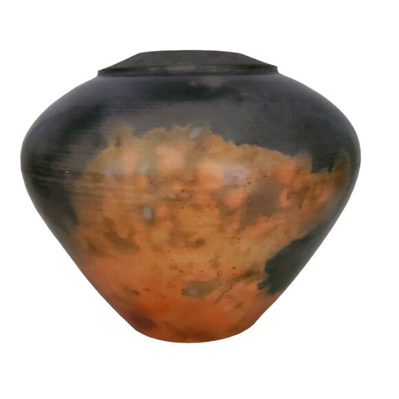 Studio Art Pottery Vase Earth Tone Squat Gourd Shape Pot 1989 Signed Bill Kimby - Picture 3 of 9